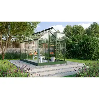 toom Baumarkt Vitavia Gewächshaus 'Triton 6200' 190,4 x 315 cm mit 3 mm Sicherheitsglas smaragdfarben Angebot