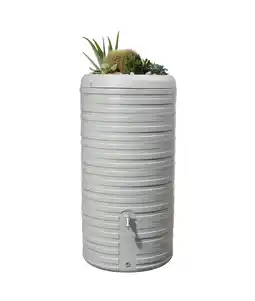 toom Baumarkt GARANTIA Regentonne 'Nordic' inkl. Pflanzschale steingrau 300 l Angebot