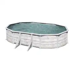 toom Baumarkt GRE Stahlwandpool-Set 'Nordic' 610 x 375 x 120 cm mit Sicherheitsleiter und Sandfilteranlage Angebot