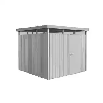 toom Baumarkt Biohort Gerätehaus 'HighLine 4' silbern metallic 275 x 275 cm Angebot