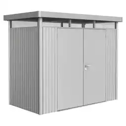 toom Baumarkt Biohort Gerätehaus HighLine H1 silbern Doppeltür Angebot