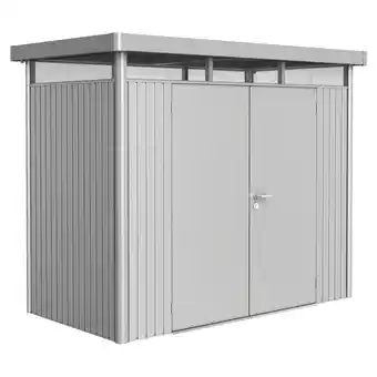 toom Baumarkt Biohort Gerätehaus HighLine H1 silbern Doppeltür Angebot
