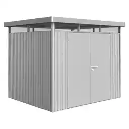 toom Baumarkt Biohort Gerätehaus HighLine H3 silbern Doppeltür Angebot