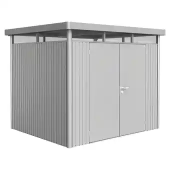 toom Baumarkt Biohort Gerätehaus HighLine H3 silbern Doppeltür Angebot