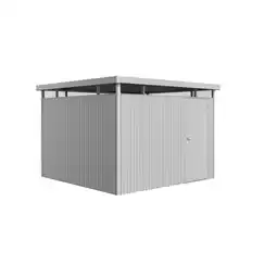 toom Baumarkt Biohort Gerätehaus 'HighLine H6' 315 x 315 cm silber-metallic mit Standardtür Angebot