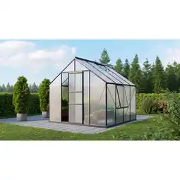 toom Baumarkt Vitavia Gewächshaus 'Meridian 1 6700' 254,4 x 254,4 cm mit 6 mm Hohlkammerplatten schwarz Angebot