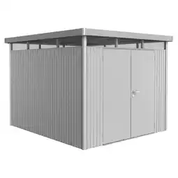 toom Baumarkt Biohort Gerätehaus HighLine H5 silbern Doppeltür Angebot