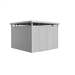 toom Baumarkt Biohort Gerätehaus 'HighLine H6' 315 x 315 cm silber-metallic mit Doppeltür Angebot