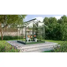 toom Baumarkt Vitavia Gewächshaus 'Triton 3800' 190,4 x 190,4 cm mit 3 mm Sicherheitsglas smaragdfarben Angebot