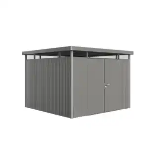 toom Baumarkt Biohort Gerätehaus 'HighLine H6' 315 x 315 cm quarzgrau-metallic mit Doppeltür Angebot