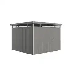 toom Baumarkt Biohort Gerätehaus 'HighLine H6' 315 x 315 cm quarzgrau-metallic mit Standardtür Angebot