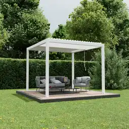 toom Baumarkt Ximax Pergola 'Shade' weiß mit Beleuchtung 296 x 230 x 290 cm Angebot