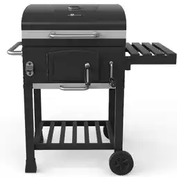 toom Baumarkt El Fuego Holzkohlegrill 'Calgary' schwarz 102 x 104 x 67 cm Angebot