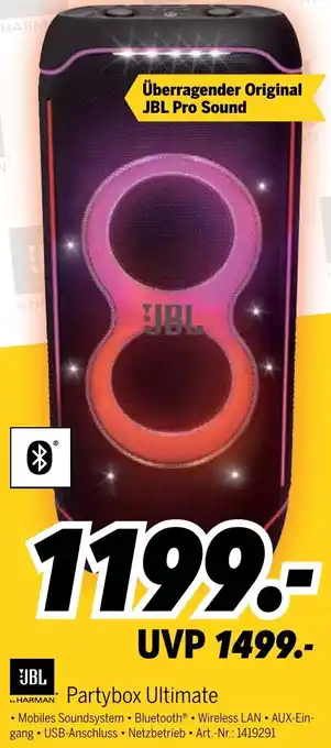 MEDIMAX JBL Partybox Ultimate Angebot