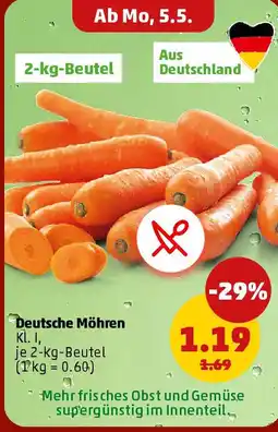 PENNY Deutsche Möhren Angebot