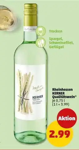 PENNY Rheinhessen KERNER Qualitätswein Angebot