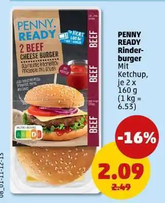 PENNY PENNY READY Rinderburger Angebot