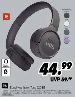 MEDIMAX JBL Bügel-Kopfhörer Tune 520 BT Angebot