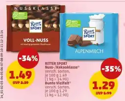 PENNY RITTER SPORT Nuss- Kakaoklasse Angebot