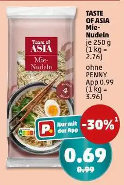 PENNY TASTE OF ASIA Mie-Nudeln Angebot