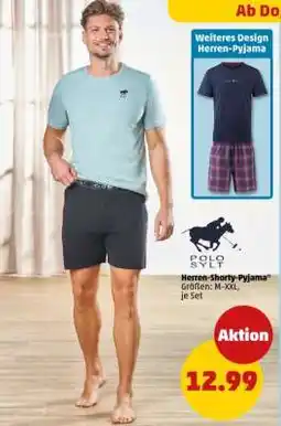 PENNY Herren- Shorty-Pyjama Angebot