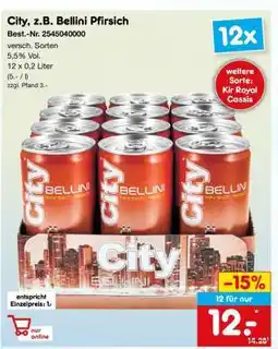 Netto Marken-Discount City, z.B. Bellini Pfirsich Angebot