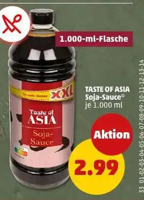 PENNY TASTE OF ASIA Soja-Sauce Angebot