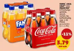 PENNY FANTA , COCA-COLA oder MEZZO MIX Angebot