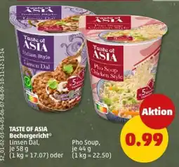 PENNY TASTE OF ASIA Bechergericht Angebot