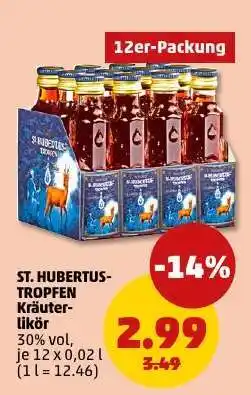 PENNY St. Hubertus Tropfen Kräuterlikör Angebot