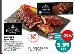 PENNY BUTCHER'S Spare Ribs Angebot