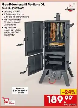 Netto Marken-Discount Gas-Räuchergrill Portland XL Angebot