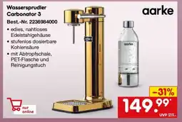 Netto Marken-Discount Wassersprudler Carbonator 3 Angebot