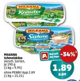 PENNY Milkana Schmelzkäse Angebot
