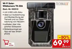 Netto Marken-Discount Wi-Fi Solar-Wildkamera TX-326 Angebot