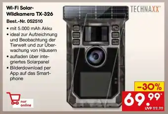 Netto Marken-Discount Wi-Fi Solar-Wildkamera TX-326 Angebot