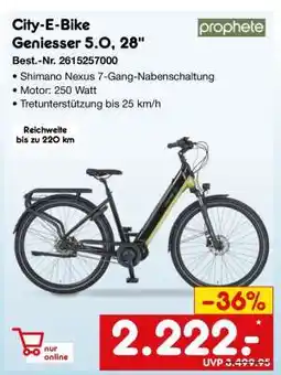 Netto Marken-Discount City-E-Bike Geniesser 5.0, 28 Angebot