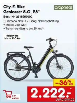 Netto Marken-Discount City-E-Bike Geniesser 5.0, 28 Angebot