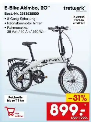 Netto Marken-Discount E-Bike Akimbo, 20 Angebot