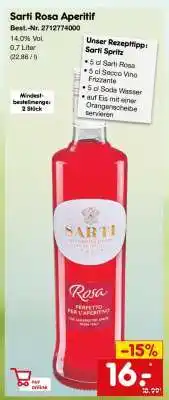 Netto Marken-Discount Sarti Rosa Aperitif Angebot
