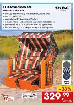 Netto Marken-Discount LED-Strandkorb XXL Angebot