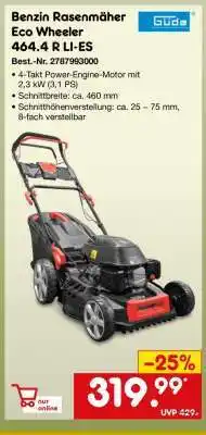 Netto Marken-Discount Benzin Rasenmäher Eco Wheeler 464.4 R LI-ES Angebot