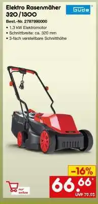 Netto Marken-Discount Elektro Rasenmäher 320/1300 Angebot