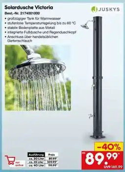 Netto Marken-Discount Solardusche Victoria Angebot