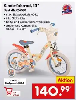 Netto Marken-Discount Kinderfahrrad, 14 Angebot