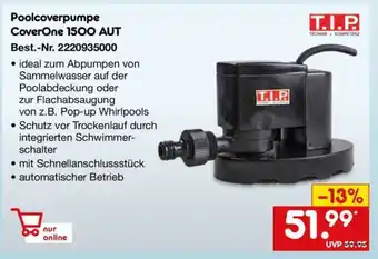 Netto Marken-Discount Poolcoverpumpe CoverOne 1500 AUT Angebot