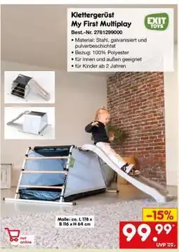 Netto Marken-Discount Klettergerüst My First Multiplay Angebot