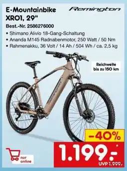 Netto Marken-Discount E-Mountainbike XR01, 29 Angebot