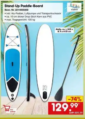 Netto Marken-Discount Stand-Up-Paddle-Board Angebot