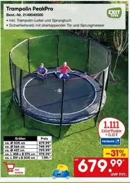 Netto Marken-Discount Trampolin PeakPro Angebot